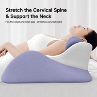 Oreiller multifonctionnel en mousse à mémoire de forme pour le lit, coussin de repos pour couple pour la lecture et l'utilisation du téléphone, design bicolore, cadeau d'anniversaire
