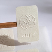 Etiquetas de Embalaje con Logotipo en Relieve 3D, Papel con Textura Especial, Impresión de Logotipo Personalizada para Botellas de Perfume