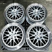 Rines Cóncavos de 20 Pulgadas 10J Forjados en Dos Piezas 5X112 con Acabado Pulido Multirradio para BMW Mercedes Benz Porsche Cayenne Macan