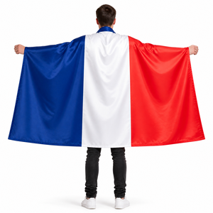 Drapeau national français personnalisé 3x5 pieds 100% polyester de haute qualité durable, vente en gros directe usine pour extérieur - Product Image 1