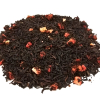 Mélanges de thé noir de Ceylan à la vanille et aux fraises, sachets de thé noir aux fruits et fleurs, feuilles de thé noir aromatisées à la pêche, à la pomme et à la cannelle