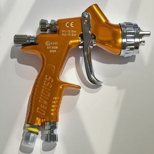 Pistola de Pintura Neumática HVLP DEVIDISS Pro Lite Dorada con Boquilla de 1.3 mm y Depósito de 600 cc, con 3 Años de Garantía - Product Image 4