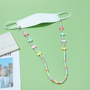 Chaîne de lunettes colorée pour enfants, nœud papillon multicolore antidérapant, accessoires pour lunettes d'enfants - Product Image 2