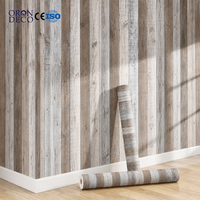 Papier peint 3D en bois texturé ORON, imperméable, autocollant, carrelage mural en vinyle, papier peint autocollant en rouleau pour la décoration de la maison et des meubles
