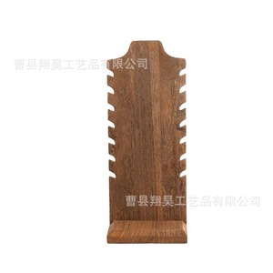 Wooden Jewelry Display <b>Stand</b> 7 Tier Necklace Organizer Desktop Storage For Home Use - Product Image 4