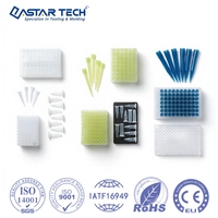 Boîte de rangement personnalisée pour embouts de pipette en plastique détachables, moulage par injection, consommables de laboratoire OEM, sans stock