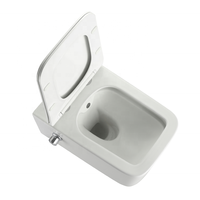 Toilette compacte sans monture de style européen 2467E-BD de haute qualité avec douche intégrée et double chasse