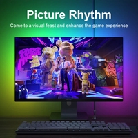Tira de Luces Ambientales para Juegos, Luz RGB para Monitor, USB 5V, Decoración Inteligente para Sala de Juegos, Sincronización con Pantalla, Retroiluminación LED para Monitor
