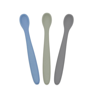 Cucharas de Silicona para Bebés Libres de BPA, Cucharas de Entrenamiento para Bebés de Grado Alimenticio, Suaves, para la Alimentación Dirigida por el Bebé (<span class=keywords><strong>BLW</strong></span>), Utensilios de Alimentación para Bebés en Fase Inicial - Product Image 1