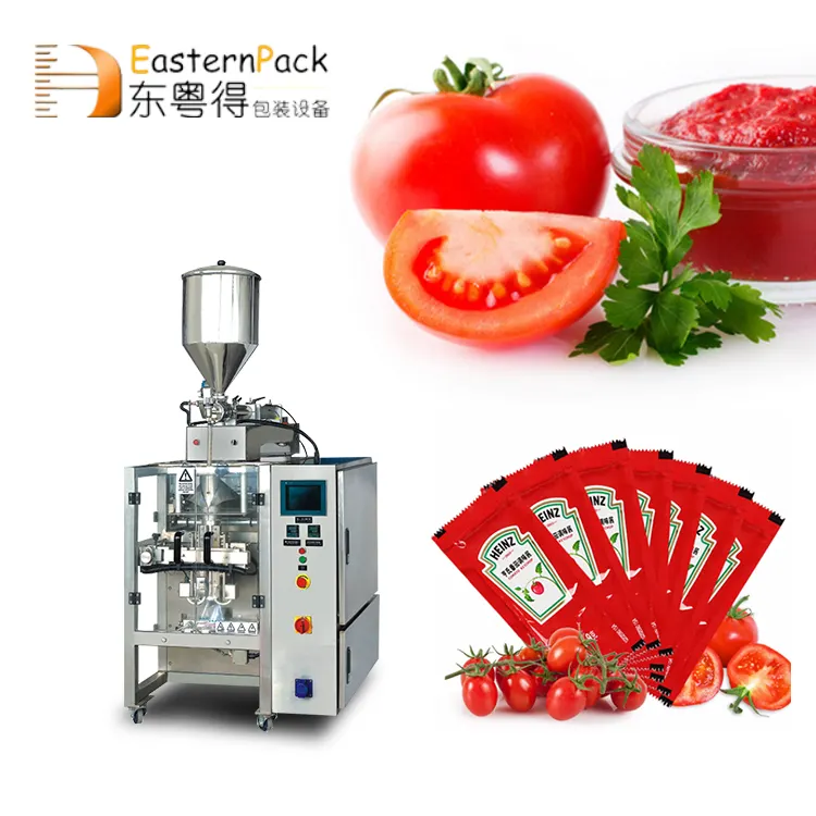 Verticale Eht Melkverpakking Ketchup Klein Zakje Tomatenpuree Vullen En Verzegelen 500Ml Vloeibare Verpakkingsmachine