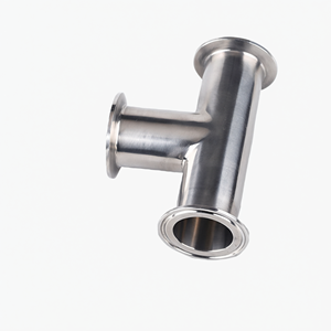 Té en acier inoxydable 304 poli miroir pour équipement industriel - Product Image 1