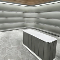 Présentoir Commercial Moderne Robuste et Écologique Personnalisable pour Chaussures et Sacs avec Éclairage LED – Vitrine Facile à Installer
