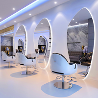 Salon de coiffure professionnel de mode Salon de coiffure Coiffeuse de salon de beauté Miroir suspendu Miroir de coiffure en verre spécial