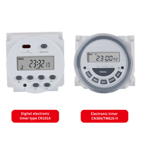 CN101A Sakelar Timer Digital yang Dapat Diprogram LCD Time Relay 16A AC DC 220V Kontrol Waktu Otomatis untuk Peralatan Listrik