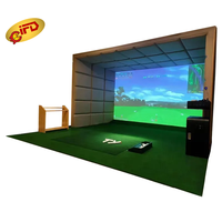 IFD Intérieur Golf Projection Infrarouge Sports Loisirs Et Divertissement Simulateur Golf Jeux Euqiment