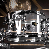 Batterie de percussions professionnelle de jazz, série PD Acrylic, batterie acoustique de haute qualité, instrument de percussion blanc pour usage musical