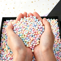 Bola Pom Pom Busa Multiwarna Grosir, Bola Felt Mini, Pom Pom Kerajinan untuk Dekorasi Pesta Seni Buatan Tangan DIY