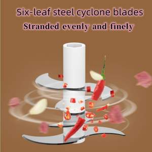 Procesador de Alimentos Inalámbrico Mini de 6 Cuchillas, con Carcasa de Plástico, Alimentado por USB y Batería, para Uso Doméstico, Venta al Por Mayor - Product Image 5