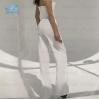 Personnalisé Dames Élégante Mode Formelle Décontractée Bodycon Combinaisons Femmes Adulte Une Pièce Sans Manches Combinaison Avec Corset