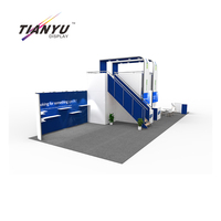 Stand de salon professionnel à deux étages TIANYU, structure modulaire en aluminium efficace, conception optimisée de l'espace événementiel