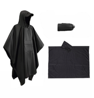 Imperméable unisexe léger et imperméable 3-en-1 avec logo personnalisé pour cadeaux promotionnels, voyages en extérieur, situations d'urgence, réutilisable et pliable