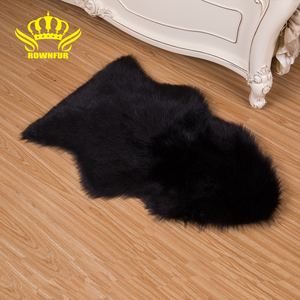ROWNFUR usine vente 100cm lavable fausse peau de mouton fourrure longue pile maison chambre décoration canapé moelleux tapis tapis tapis de yoga - Product Image 6