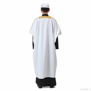 Túnica Árabe Islámica Bisht para Hombre de Alta Calidad y Bajo Precio, Estilo Dubai, para Eid, Saudí, para Fiestas, Antiestática y Transpirable - Product Image 2