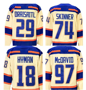 2025 mới khâu Hockey trên băng Jersey 97 Connor McDavid 29 Leon draisaitl 36 <span class=keywords><strong>Jack</strong></span> <span class=keywords><strong>Campbell</strong></span> 93 nugent-hopkins - Product Image 1