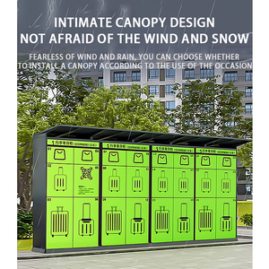 Automated Electronic Smart Parcel <b>Locker</b> and Storage <b>Cabinet</b> for Apartment, Supermarket, and Grocery Use - Product Image 2
