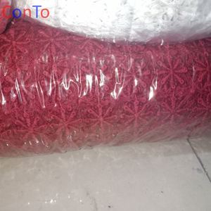 Chine Usine Bestway Rouge Africain George Dentelle Tissu - Product Image 4