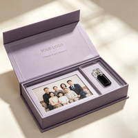 Boîte à Cadres Photo en Gros Personnalisée avec Fermeture Magnétique, Coffret Cadeau pour Photographe, Emballage Cadeau pour Album Photo avec Diviseur USB