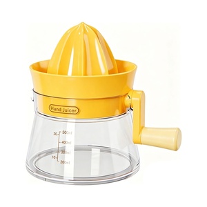 Portable Manual Juicer Squeezer Hand Crank Fruit <b>Juice</b> <b>Extractor</b> Compact Slow Juicer Machine Cold Press Juicing Tool Silicone - Product Image 6