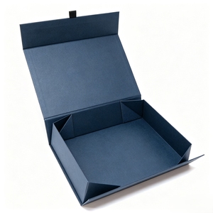 Boîte de présentation pour café, boîte magnétique pliable avec ruban, logo personnalisé, emballage en papier rigide pour coffrets cadeaux et événements - Product Image 2