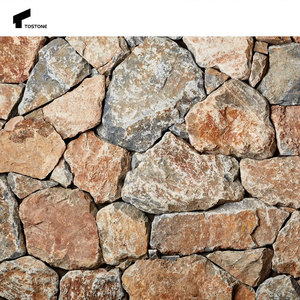 Tostone Terre Tones Usine Taille Personnalisée Extérieur Orange Mur <span class=keywords><strong>Pavé</strong></span> <span class=keywords><strong>Pierre</strong></span> pour Extérieur <span class=keywords><strong>Jardin</strong></span> Paysage Maison Villa Décoration - Product Image 2