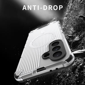 Funda Protectora para Teléfono Personalizada de Lujo Transparente Anti-Caídas de TPU+PC con Función de Carga Inalámbrica Magnética para Samsung A36 - Product Image 4