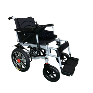 Fauteuil roulant électrique pliable certifié CE ISO avec 2 moteurs à balais en acier au carbone, batterie au lithium 12Ah - Product Image 6