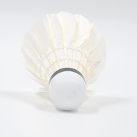 Volant de badminton professionnel en plumes d'oie de classe C T-6, hybride 2 couches de liège, léger et durable, écologique, directement de l'usine