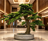 Sapin artificiel moderne, durable, imperméable, en fibre de verre, pour la décoration intérieure et extérieure, aménagement paysager, maison, hôtel, restaurant