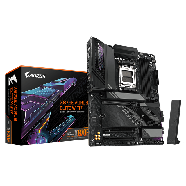 New Stock GIGABYTE X870E AORUS ELITE WIFI7 Support R 9000 / 8000 / 7000 CPU DDR5 M.2 PCI-E 5.0X16 Gaming Motherboard for Desktop