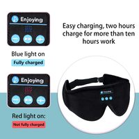 Masque oculaire 3D personnalisé pour dormir, avec fonction occultante, musique Bluetooth, certifié CE, pour la méditation en avion, l'insomnie, bandeau lavable, masque pour les yeux, écouteurs Bluetooth