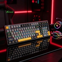 Clavier de jeu mécanique Keywin Stock Custom 98 touches programmables PBT ABS Hotswap Gasket 10000mAh RGB Type-C USB filaire 2.4g