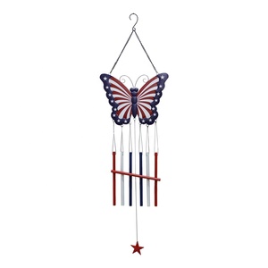 Metal Wind Spinner Yard Stake Stars and Stripes Décoration 4 juillet Patriot's Day pour patio, pelouse et jardin - Product Image 4
