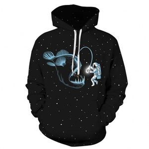 Vêtements Hip Hop en gros, grandes tailles, sweat-shirts à capuche décontractés pour hommes, style tapisserie - Product Image 4