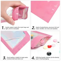 Op maat gemaakte logo gravureprint, gestanste ritssluiting, staande pouch, vochtbestendig, geurdicht, voedselverpakking, 3,5g Mylar zakje