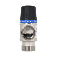 Vanne de mélange hydraulique thermostatique à 3 voies, vanne de régulation de température normale pour chauffe-eau solaire, OEM, port 3/4'', garantie 1 an