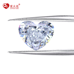Cổ Phiếu Sẵn Sàng Trắng Fancy Cắt Trái Tim Lỏng CZ Đá Quý Đá Giá Nghiền Đá Cắt 5A + Cubic Zirconia Tổng Hợp CZ - Product Image 2
