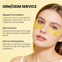 Sulfatevrije siliconen hydrogel peptide hyaluronzuur sheet oogmasker patch tegen veroudering en donkere kringen