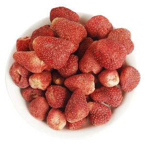 สตรอว์เบอร์รีอบแห้งคุณภาพสูง 100 กรัม/ถุง อาหารธรรมชาติ <span class=keywords><strong>ขนม</strong></span>สตรอว์เบอร์รีกรอบ ผลไม้อบแห้ง <span class=keywords><strong>ขนม</strong></span>จีน - Product Image 1