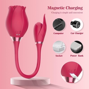 Vibrateur clitoridien et point G Rose - 100% étanche et rechargeable pour la stimulation vaginale, anale, mammaire et des mamelons chez la femme - Product Image 3