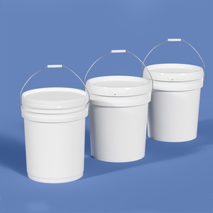Vente flash : <span class=keywords><strong>Seau</strong></span> en plastique PP de <span class=keywords><strong>5</strong></span> gallons (20 <span class=keywords><strong>litres</strong></span>), durable, épaissi, de qualité alimentaire, avec couvercle et poignée pour liquides - Product Image 3